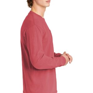 Comfort Colors 6.1 oz. Long-Sleeve Pocket T-Shirt (C4410) Crimson L