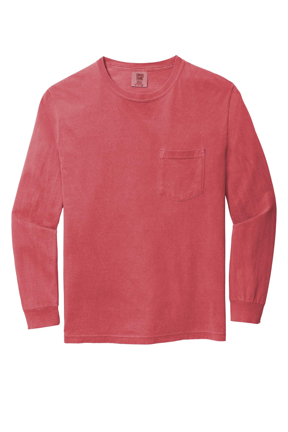 Comfort Colors 6.1 oz. Long-Sleeve Pocket T-Shirt (C4410) Crimson L