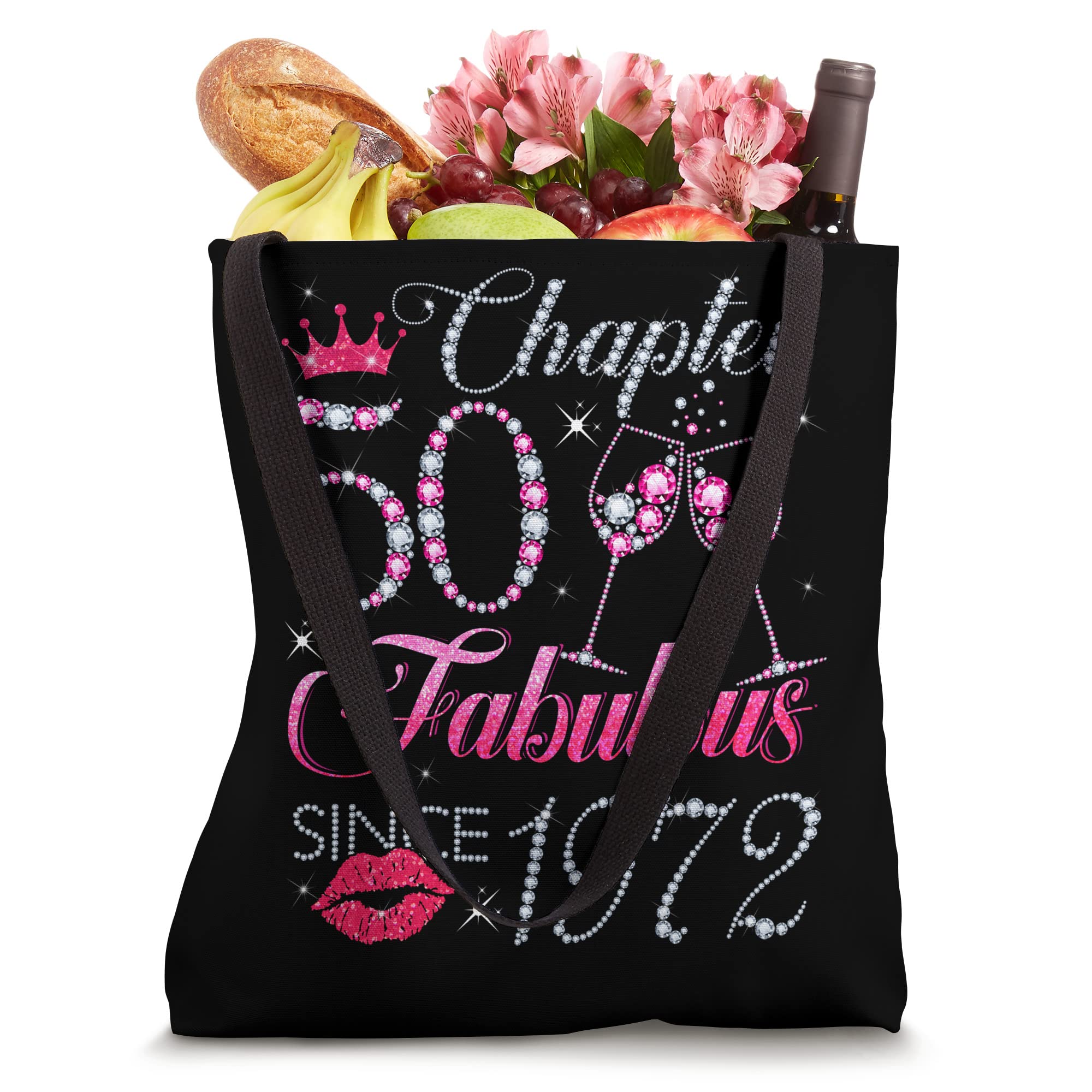 Chapter 50 Fabulous Since 1972 50Th Birthday Gift For Women Tote Bag