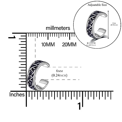 PHNIBIRD Celtic Knot Ear Cuffs for Women Non Piercing 925 Sterling Silver Ear Cuff Earrings for Women Unisex Vintage Irish Celtic