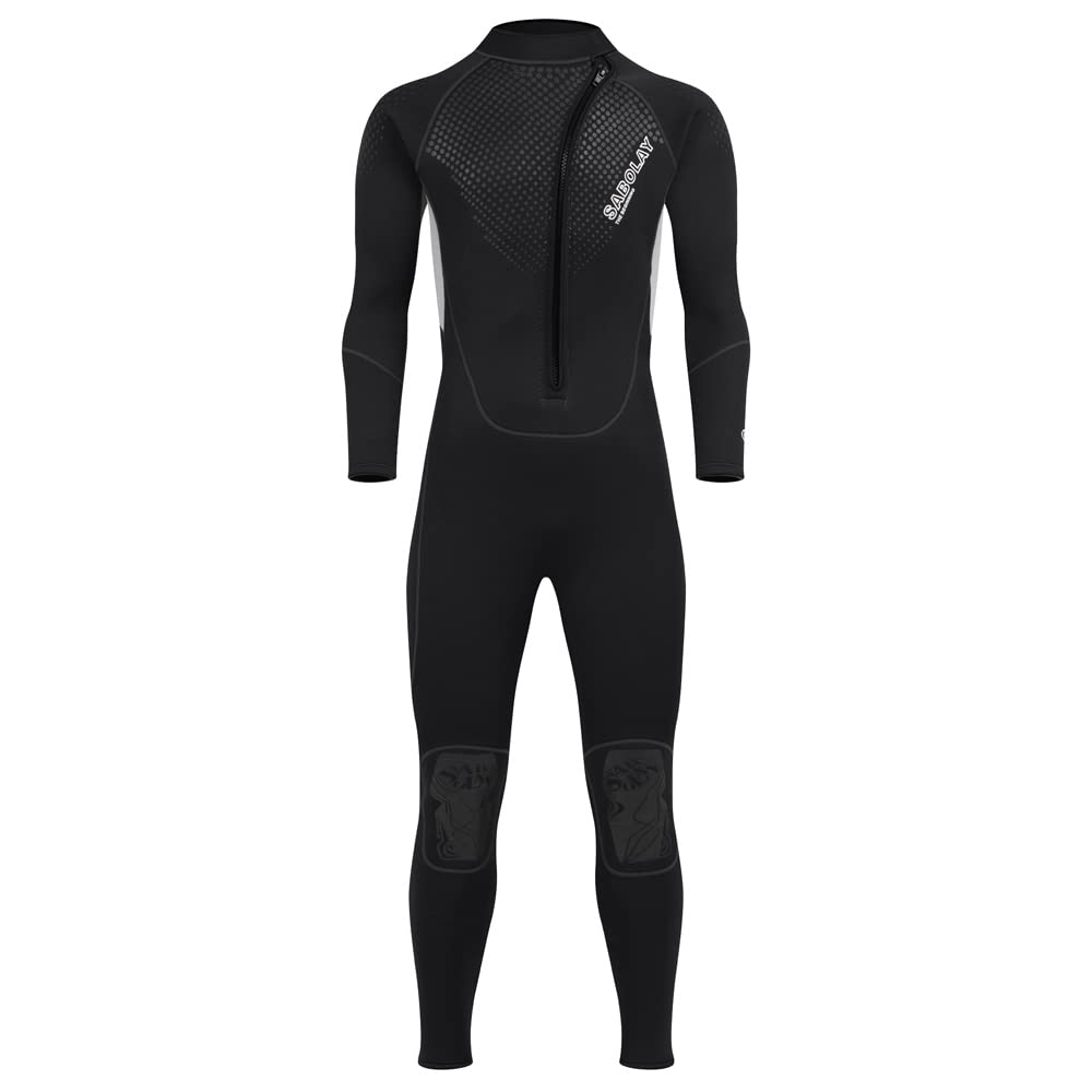 Wet Suits for Men Women 3mm Neoprene Full Body Diving Suits Keep Warm Suitable for Water Sports (X-Large, Men-Black Red -08)