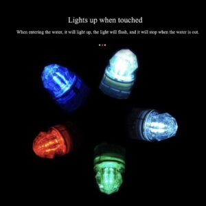 Edearkar LED Fishing Light Underwater 10-Pack Deep Drop Lights Waterproof Diamond Tubular Underwater Colorful Fishing Lure Light Attractants for Tuna Swordfish