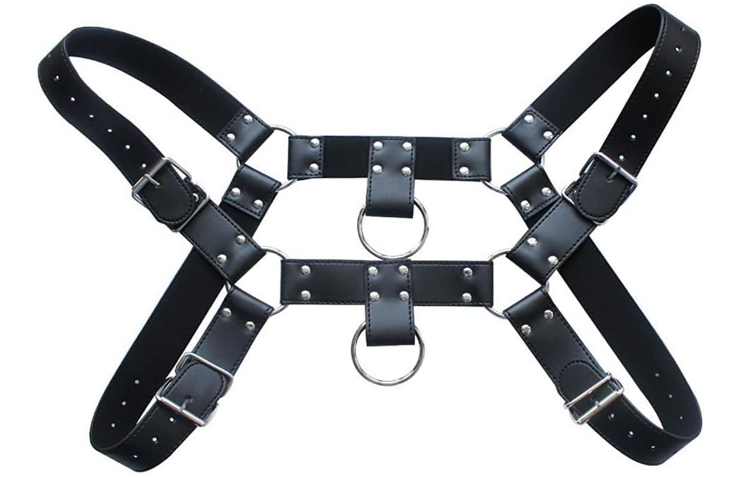 Men's Adjustable Strong and Sturdy Neoprene Harness Body Chest Harness Belt Gay Comfortable Interest Buckles Clubwear Costume