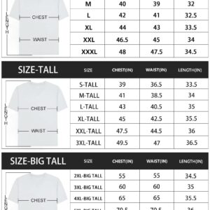 LETAOTAO Mens Big and Tall Shirts Hipster Slim Fit T-Shirts Longline Drop Cut Gym Muscle Tee