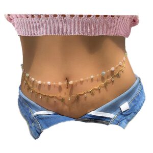 butterfly waist chain with crystals gold sexy belly chains rhinestone adjustable beach bikini body chain for women girls stomach jewelry chain summer , rave jewelry gift