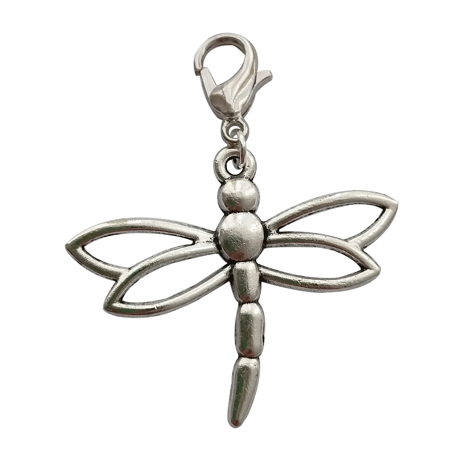 WYGUYO 2pcs Dragonfly Clip on Charm, Dragonfly Zipper Pull, Insect Jewelry