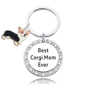 wkxzmtr corgi charm keychain dog owners jewelry pet lovers gifts dog lovers keychain corgi gift best corgi mom ever gift (corgi ks)