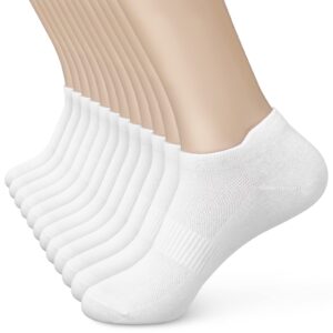 Women's Ankle Cotton Socks - Low Cut Athletic Sports Running Breathable Thin No Show Socks With Tab 6 Pairs