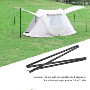 Adjustable Tarp Poles Set,Tent Poles, 2M Telescoping Aluminum Rods Portable Lightweight Replacement Tent Poles for Camping Awning Backpacking Hiking Hammock Rain Fly