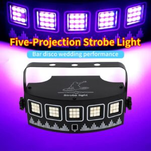 YSH Strobe Light with Remote for Parties,USB Powered Sound Activated&Speed Control &Timing Flashing Lights,45 Super Bright RGB LEDs Stage Lighting for Room Dance Party DJ Karaoke Xmas Wedding Show