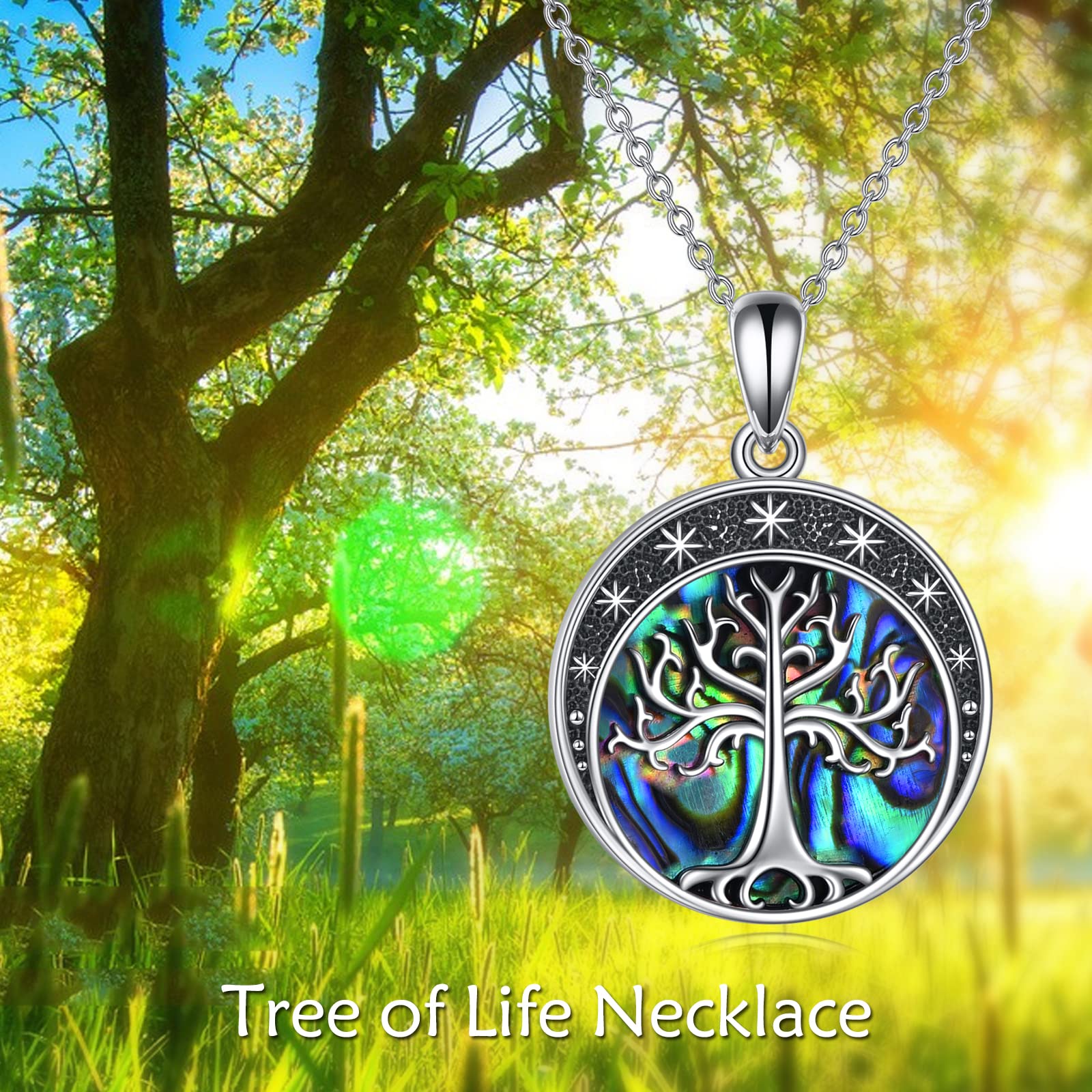 YAFEINI Lord of the Rings Necklace Tree of Gondor Necklace 925 Sterling Silver Jewelry Gifts for Men Women (Tree of Gondor Necklace)