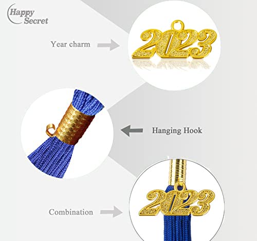 Happy Secret Graduation Year Charm 2023 2024 2022 Signet Year Charm for Graduation Tassels