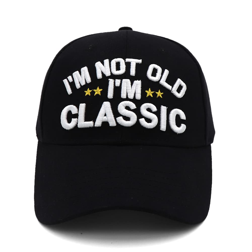 Funny Retirement Gifts Trucker Hat for Men Women, Unique Birthday Gift I'm Not Old I'm Classic Baseball Cap for Dad, Old Man