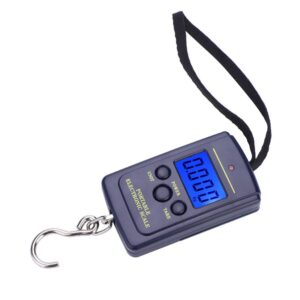 Fish Scale with Backlit LCD Display, Waterproof Fish Scale Digital Up to 88lb/40kg, Portable Hanging Fish Weight Scale for Home, Farm, Outdoor, Hunting, Fishing