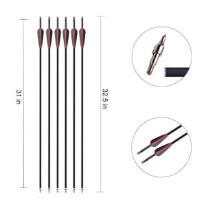 Monsour Archery Recurve Bow and Arrows Set for Adults Metal Riser 51" Longbow Kit Right Hand Straight Bow for Beginner Outdoor Hunting Shooting Practice (Silver 40lb)