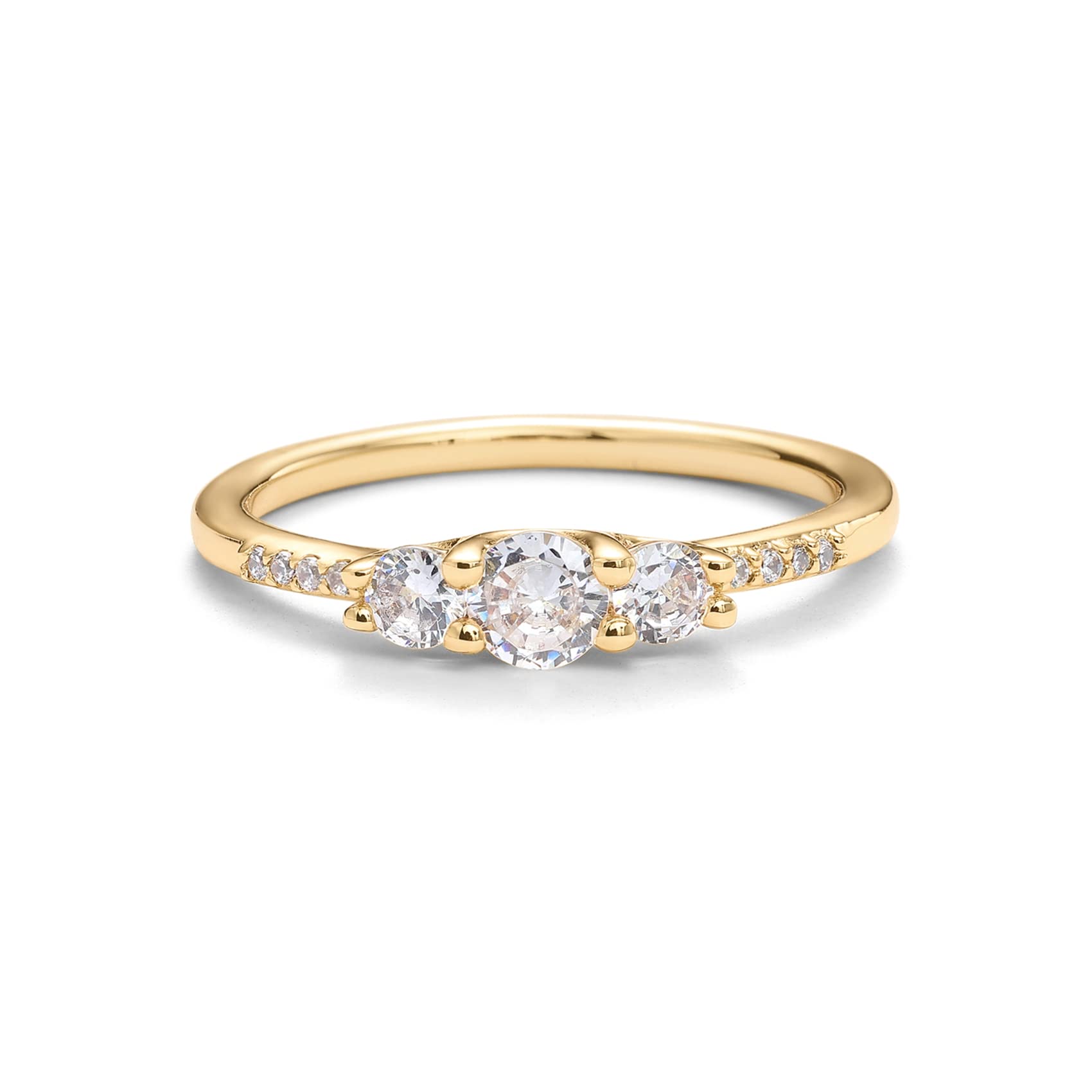 PAVOI 14K Engagement Ring (Yellow Gold, 8)