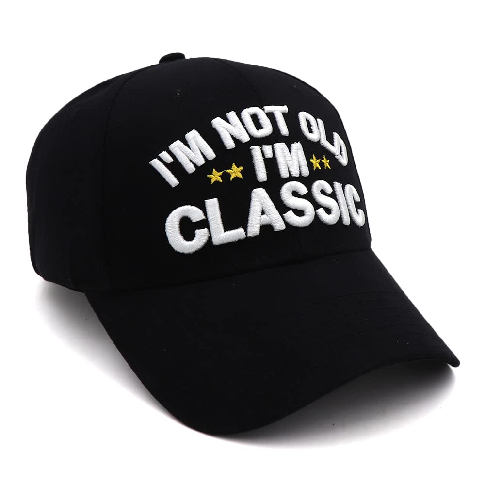 Funny Retirement Gifts Trucker Hat for Men Women, Unique Birthday Gift I'm Not Old I'm Classic Baseball Cap for Dad, Old Man