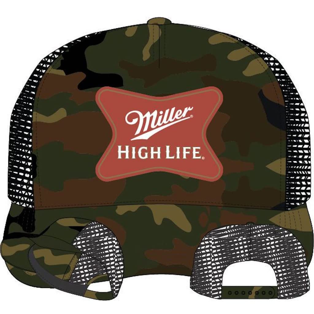 AMERICAN NEEDLE Miller High Life Beer Valin Loft Snapback Baseball Hat (22017A-MHL-CAMO)