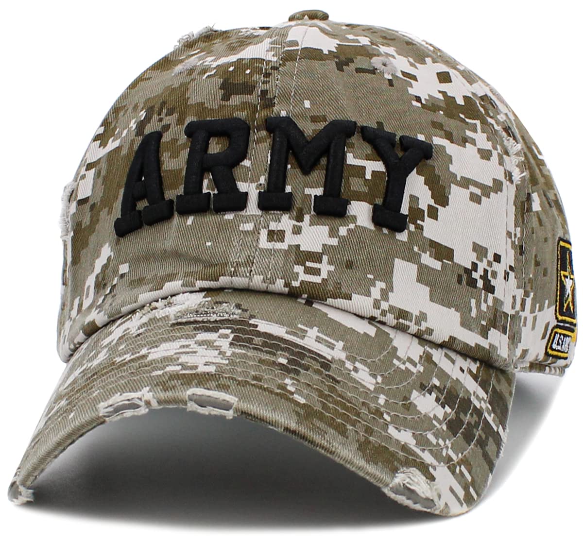 KBARMY-023 DIGI-CIT US Army Official Licensed Premium Quality Vintage Distressed Veteran Military Star Baseball Cap