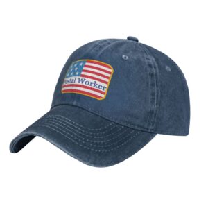 pictetw u.s flag postal worker baseball cap mail carrier hat-trucker hats for men and women navy