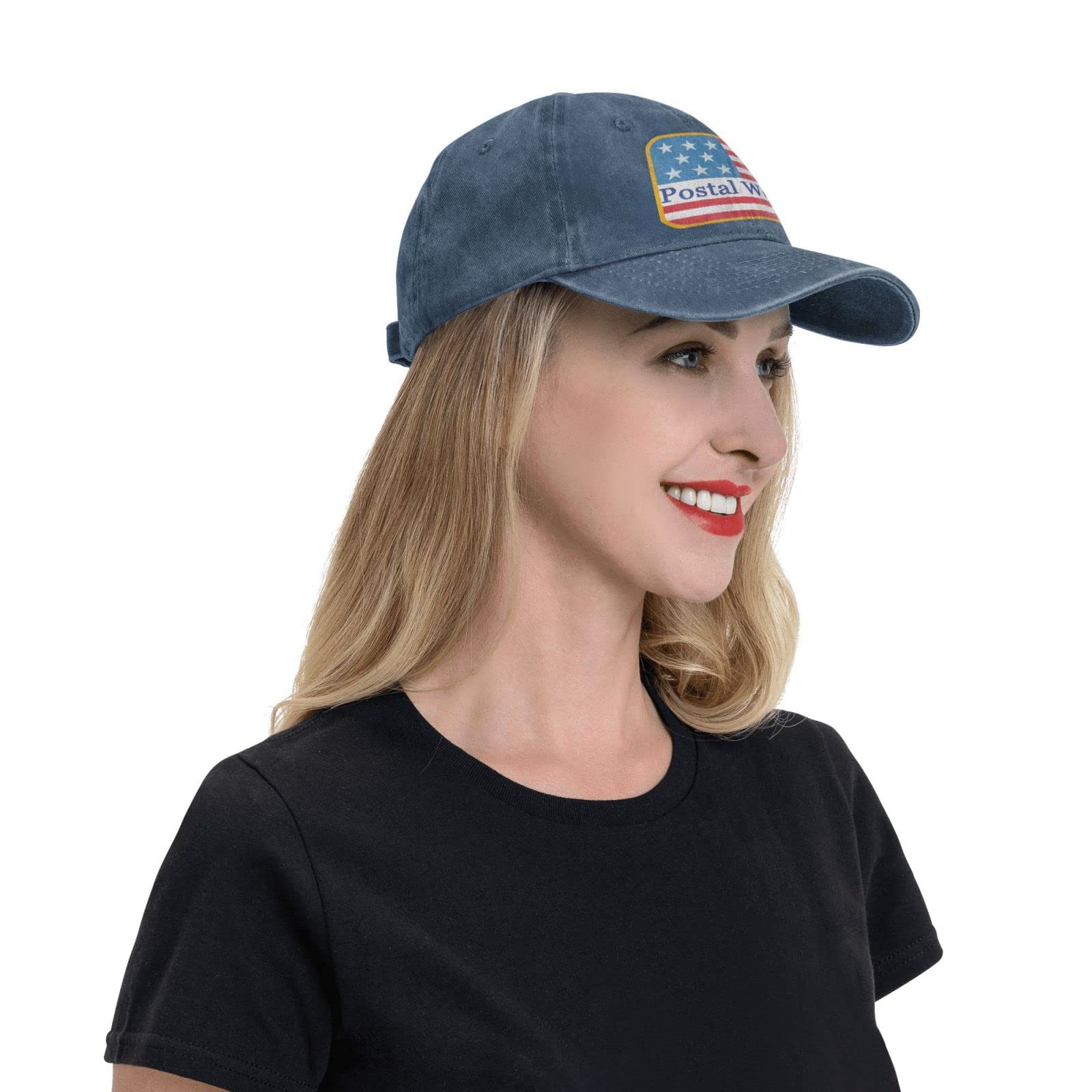 Pictetw U.S Flag Postal Worker Baseball Cap Mail Carrier Hat-Trucker Hats for Men and Women Navy