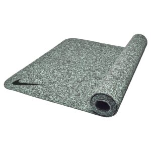 nike yg2010-371 flow yoga mat, training mat, 0.2 inches (4 mm), mint foam ash green