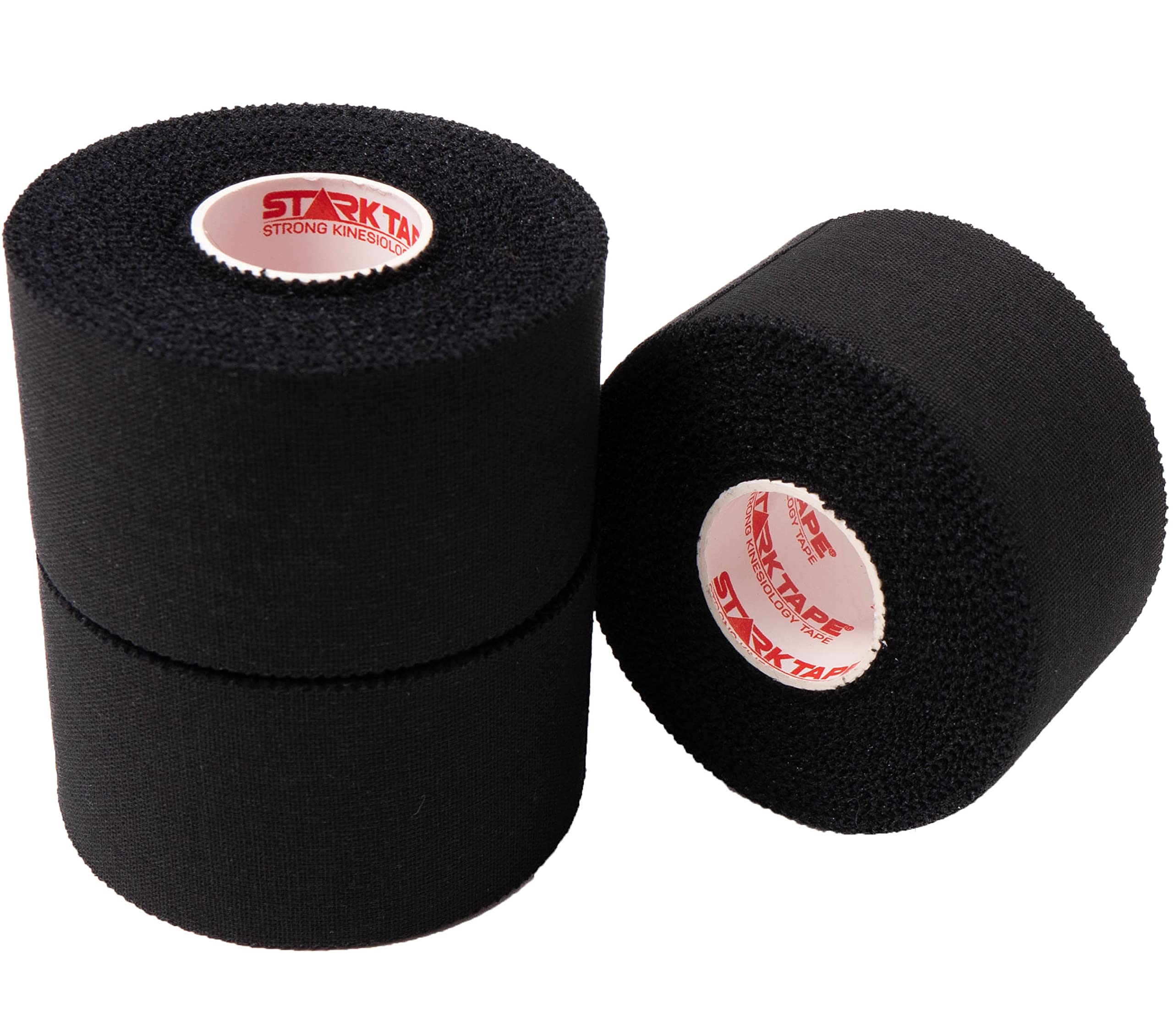 (3 Pack) Black Athletic Tape 1.5" x 45ft Per Roll – Easy to Tear, No Sticky Residue Skin-Friendly. Very Strong Tapes for Athlete, Sport, Medical Trainers, First Aid Injury Wrap: Fingers Ankles Wrist