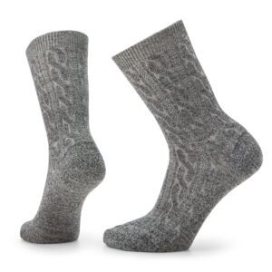 smartwool everyday zero cushion merino wool cable crew socks for men and women