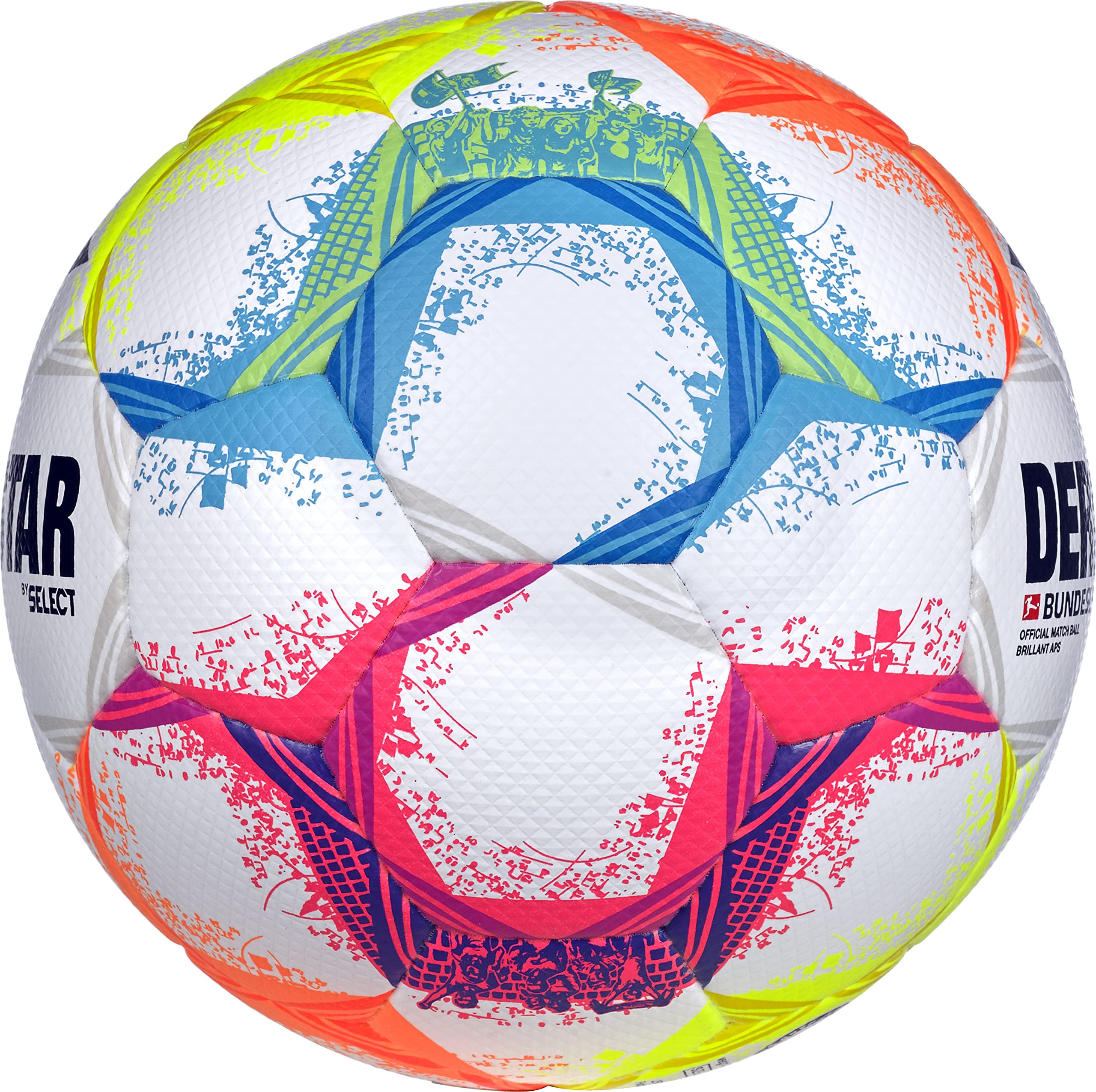 Derbystar Brillant APS Bundesliga 22/23 Official Match Soccer Ball, Multicolor, Size 5