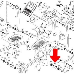 TreadLife Fitness Elliptical Pedal Arm Sleeve 289867 - Replacement for Various Reebok Models: Stride Select RL7.0 (RBEL169110)