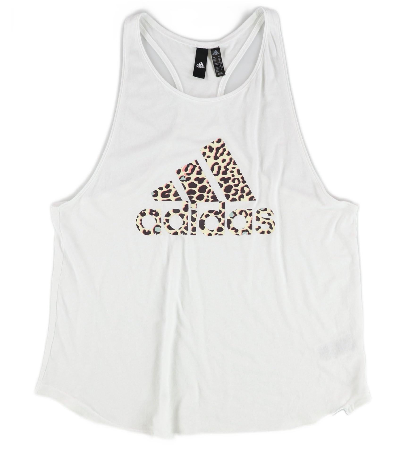 adidas Women's Badge of Sport Leopard Tank Top (as1, Alpha, m, Regular, Regular, Medium)