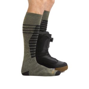 Darn Tough (8007) Men's Edge Snow Sock - (Midnight, Medium)