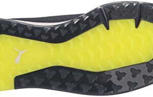 PUMA Golf Men's PROADAPT ALPHACAT DISC Golf Shoe, Peacoat-Puma Silver-Safety Yellow, 12