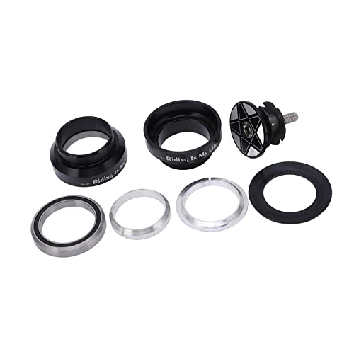 Road Bike Headset Bearings, Mountain Bike Headset Flexible Rotation Aluminum Alloy Material for 34mm Frame