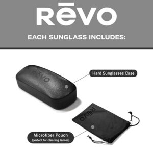 Revo Sunglasses x Kendall Toole: Polarized Lens with Eco-Friendly Pantoscopic Frame, Bolt, Tortoise Frame with Graphite Lens