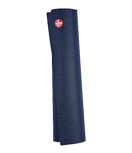 Manduka PRO Lite Long & Wide Yoga Mat - Lightweight For Women and Men, Non Slip, Cushion for Joint Support and Stability, 4.7mm Thick, 79in x 30in (200cm x 132cm), Midnight Blue