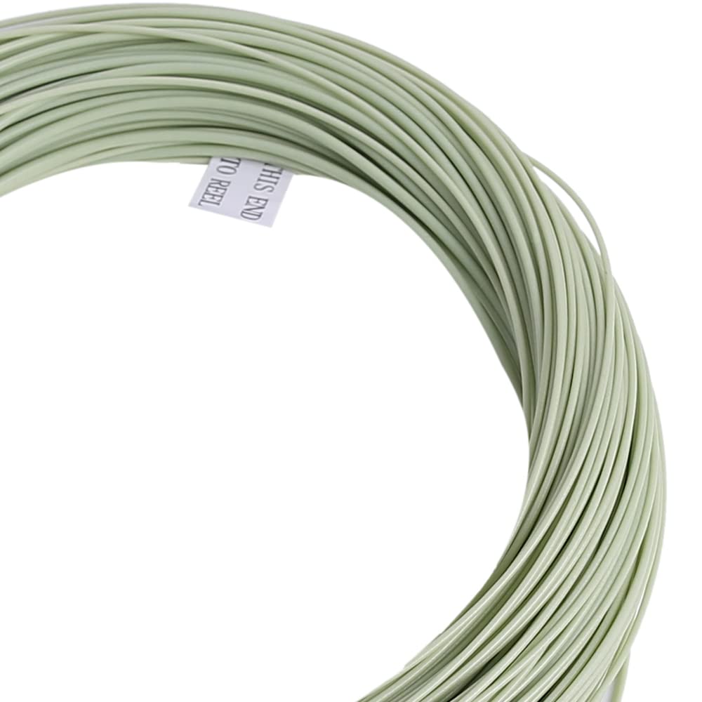 Kylebooker Floating 100FT Fly Fishing Line Weight Forward Design with Welded Loop (Moss Green, WF4F-100FT)