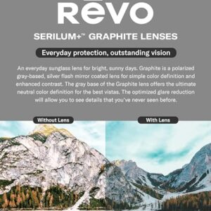 Revo Sunglasses x Kendall Toole: Polarized Lens with Eco-Friendly Pantoscopic Frame, Bolt, Tortoise Frame with Graphite Lens