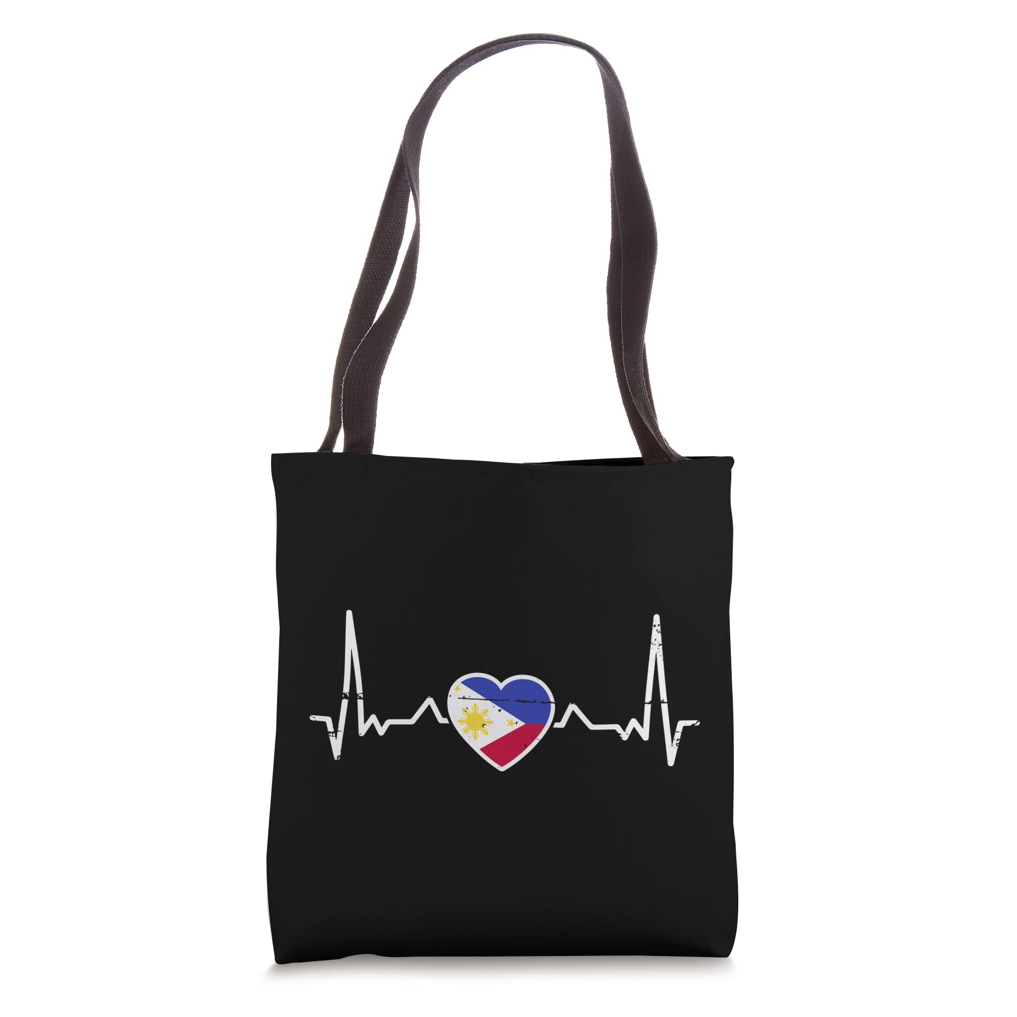 Philippines Heartbeat Flag Philippine Proud Filipino Tote Bag