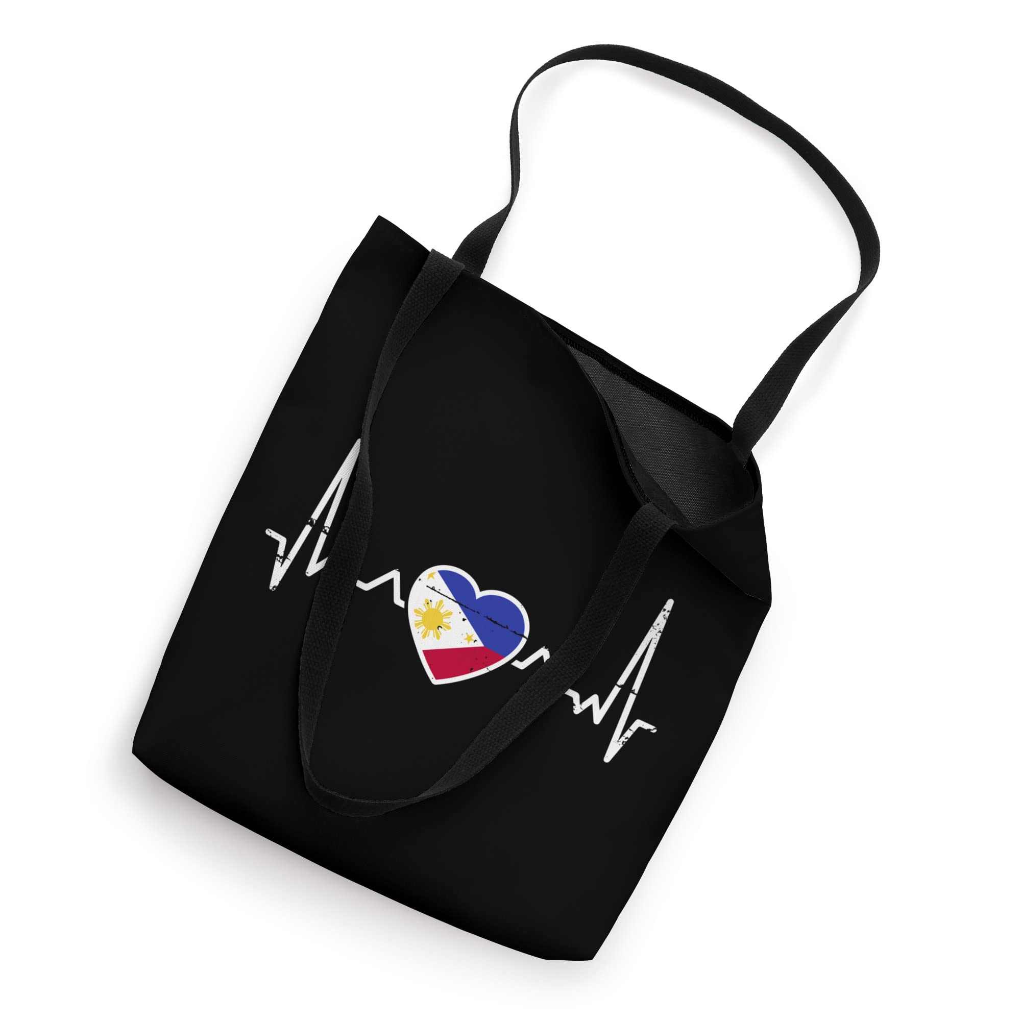 Philippines Heartbeat Flag Philippine Proud Filipino Tote Bag