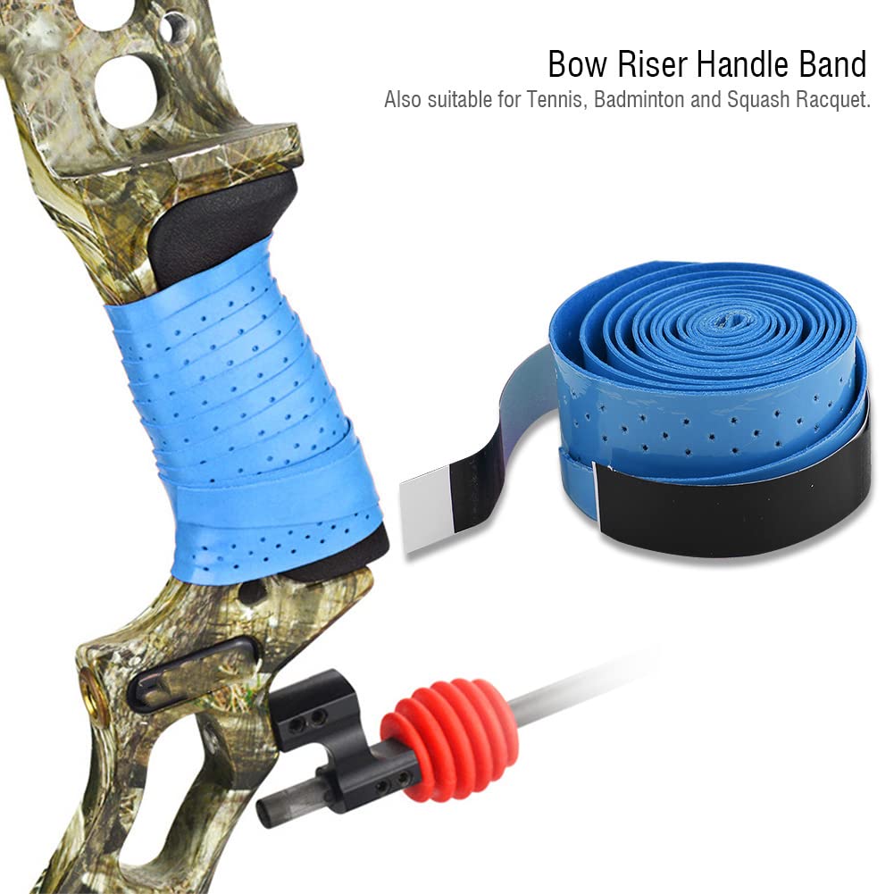 Archery Absorb Sweat Band for Bow Riser Handle Grip Tape NonSlip Stretchy(blue),Bow Riser Handle Band, Bow Riser Handle Band, Archery Absorb Sweat Band fBow Riser Handle Band Archery Absorb Swea