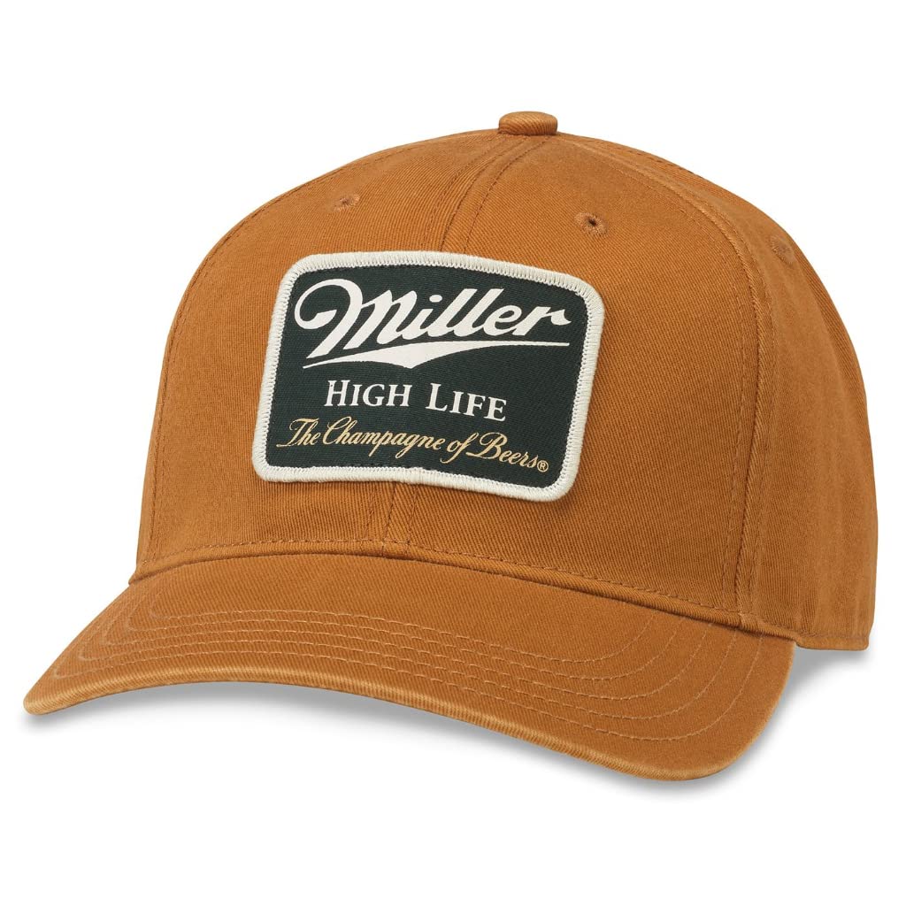 AMERICAN NEEDLE Miller High Life Beer Hepcat Adjustable Buckle Strap Baseball Dad Hat (43870A-MHL-LHAZ)