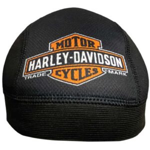 Harley-Davidson Men's Gated Bar & Shield Logo Polyester Skull Cap - Black