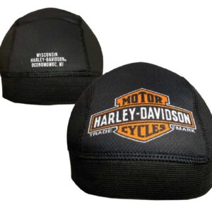 Harley-Davidson Men's Gated Bar & Shield Logo Polyester Skull Cap - Black