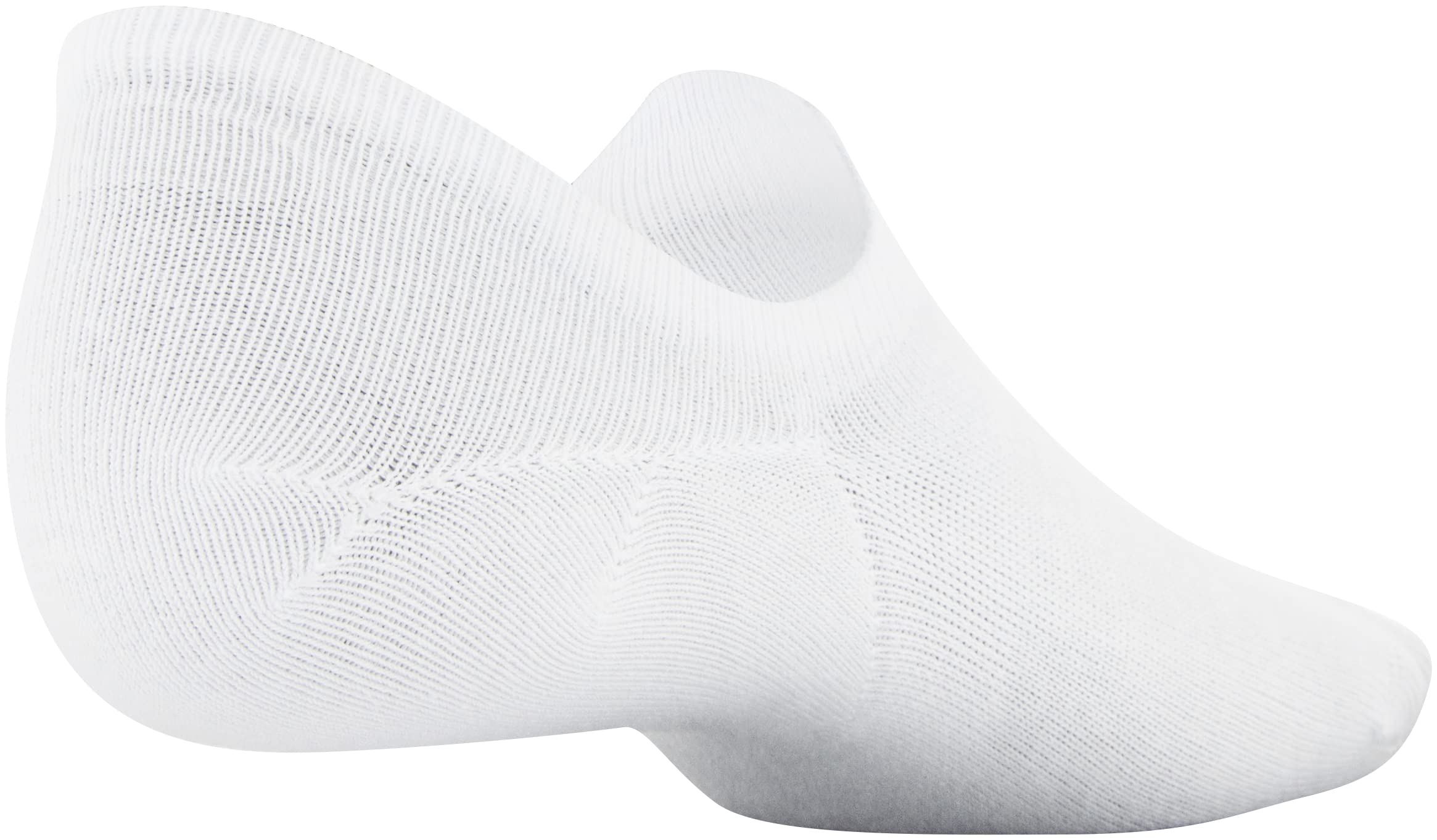 Under Armour Adult Essential Ultra Low Tab Socks, Multipairs, White 2 (3-Pairs), Large