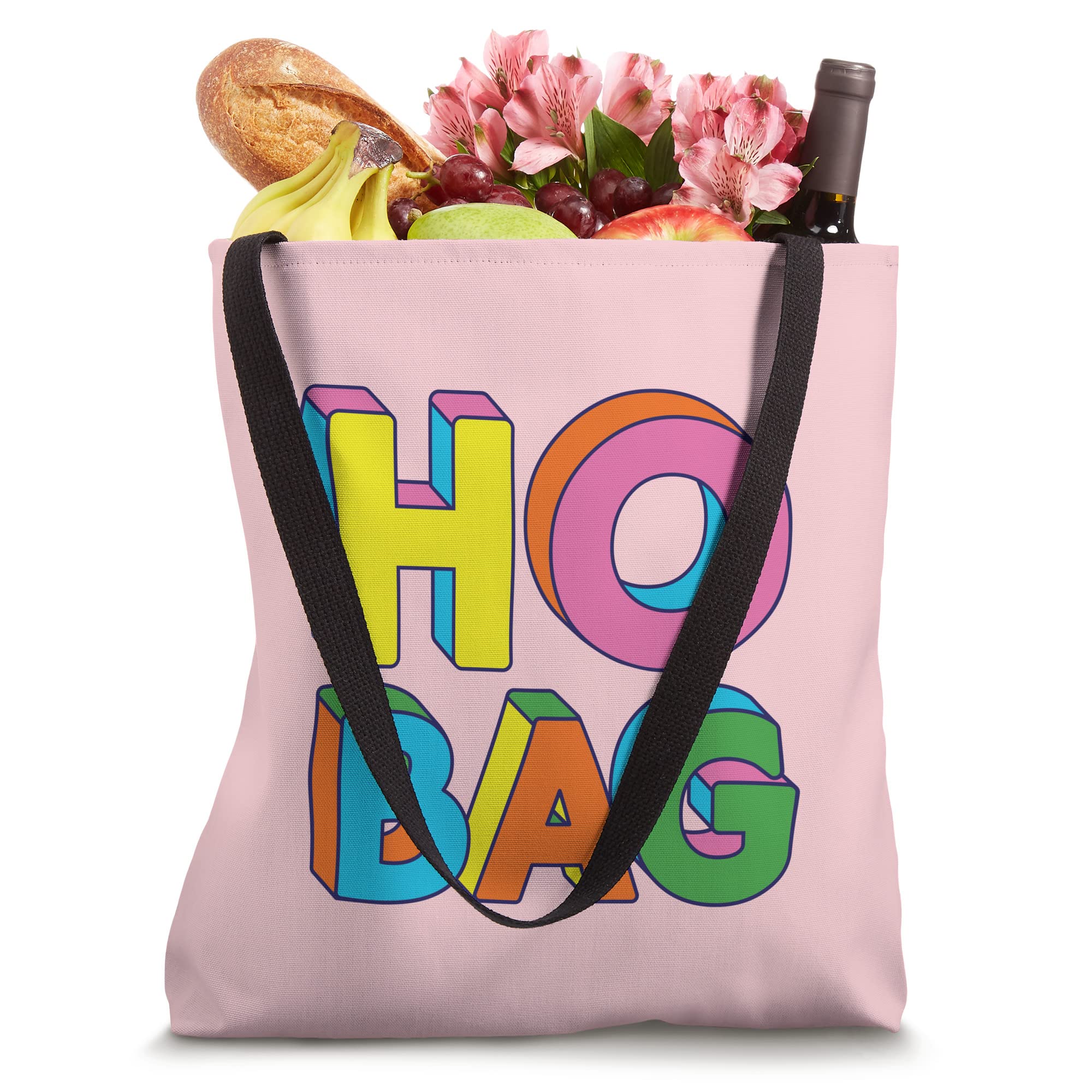 Ho Bag Tote Funny Canvas Overnight Bag Cute Lettering Tote Bag