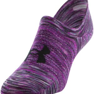 Under Armour Women's Breathe Lite Ultra Low Socks, Multipairs, Strobe Purple Assorted (3-Pairs), Medium