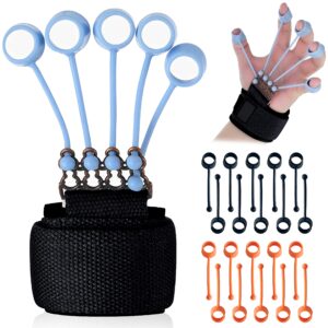 hand grip strength trainer - 3 resistance levels forearm strengthener for beginner, intermediate & advance users - hand grip strengthener set, the gripster, finger strengthener and forearm exerciser