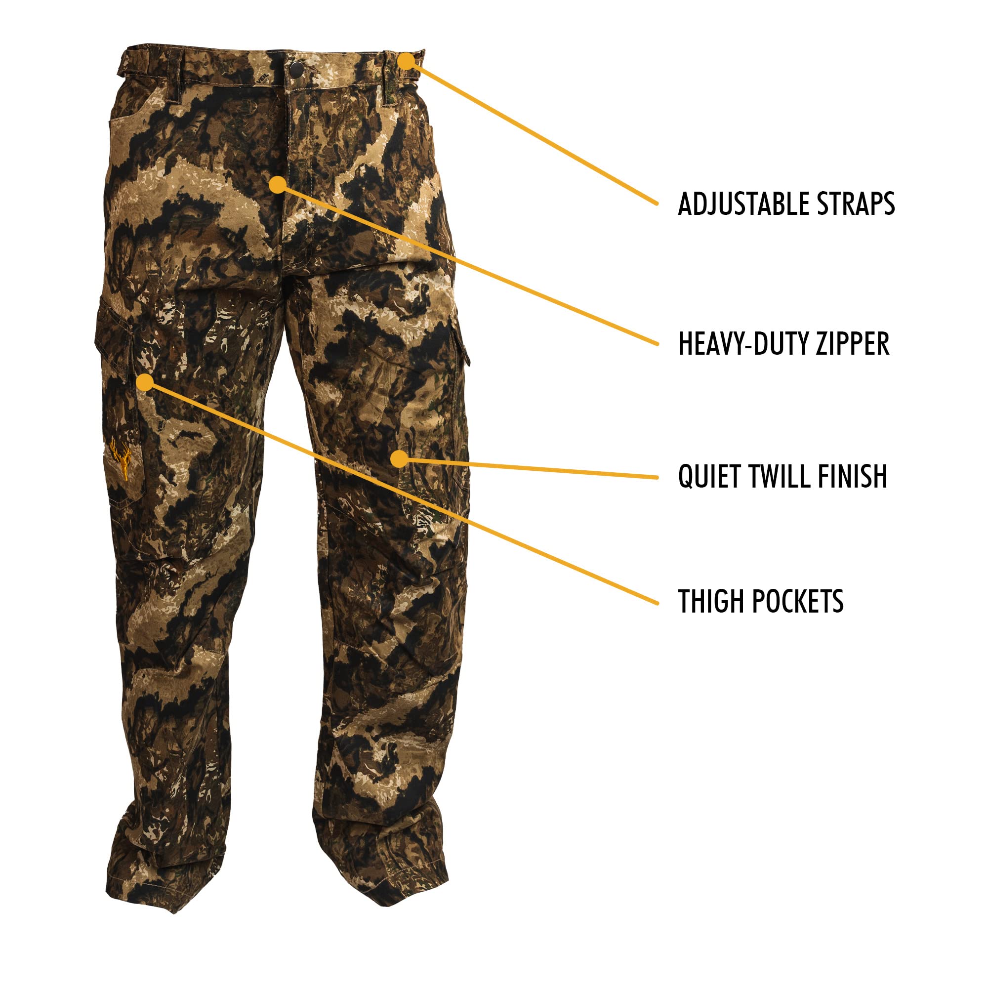 HOT SHOT Men’s Camo Performance Pant – Veil Whitetail Hunting Outdoor Apparel, X-Large