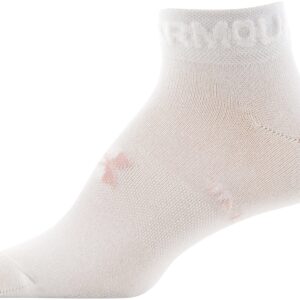 Under Armour Women's Essential Lightweight Low Cut Socks, 6-Pairs, White 2 Assorted, Medium